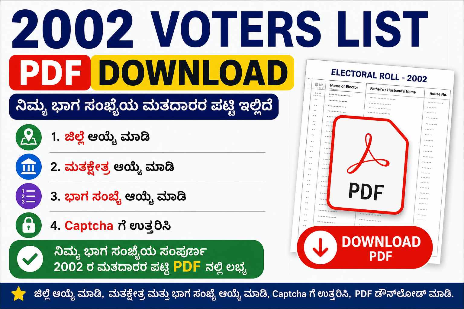Electoral Roll PDF Download