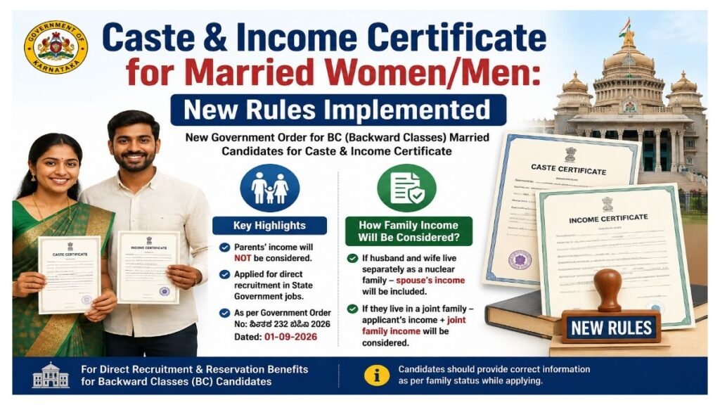 Caste & Income Certificate